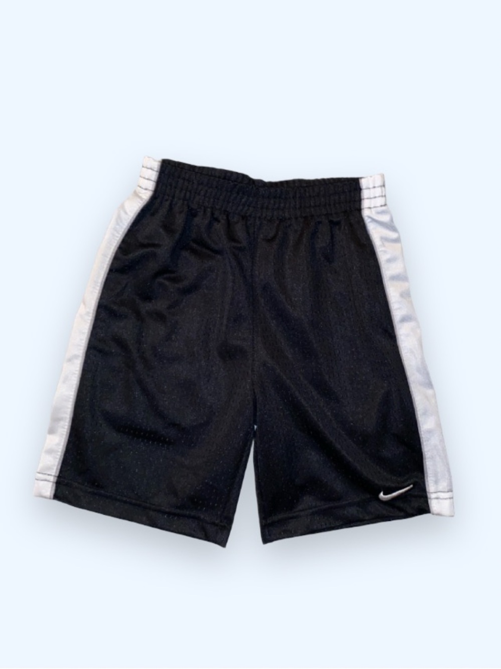 Nike Black and White Mesh Athletic Shorts for Kids